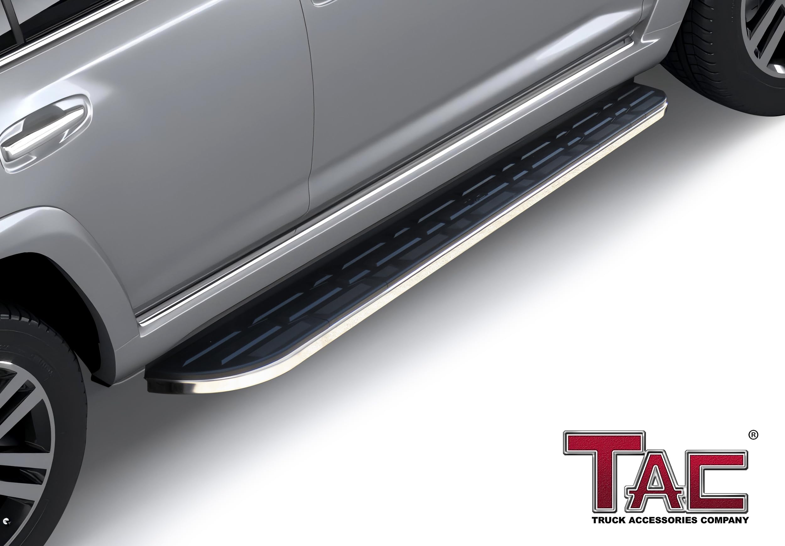 TAC Cobra Running Boards Compatible with 2010-2024 Toyota 4Runner Limited|2019-2022 4Runner Nightshade Edition|2010-2013 SR5|2022-2024 TRD Sport SUV Side Steps Nerf Bars Step Rails Aluminum Black