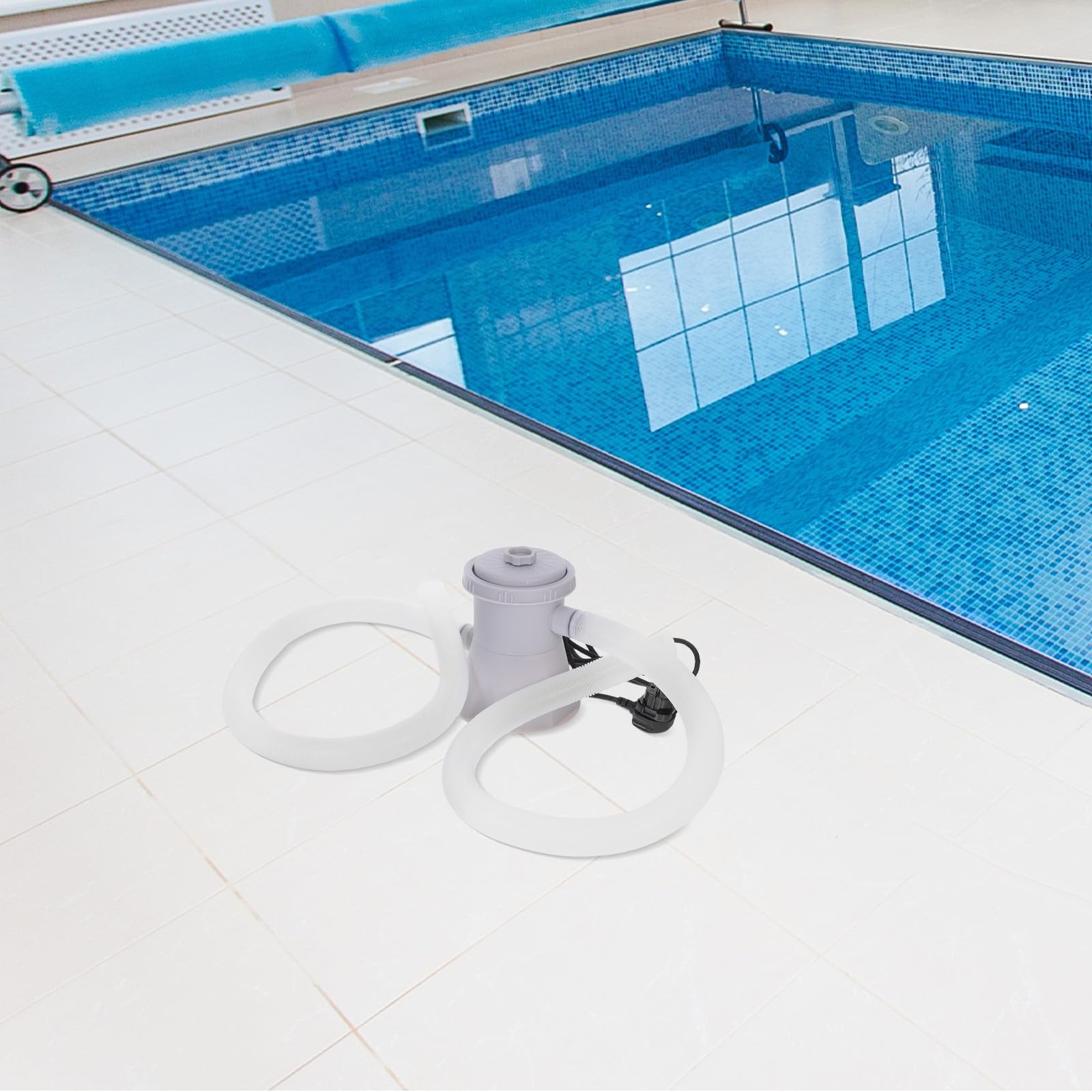 Bomba de Filtro de Piscinas Eléctrica Fácil y Filtración Automática para Decoracion Verano en Piscinas Comerciales y Limpieza