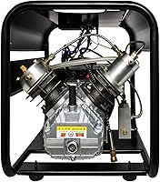 Vista 1 de TUXING Compresor de aire PCP de 4500 psi, coompresor de aire de tanque de buceo, bomba de alta presión de doble cilindro, versión de parada