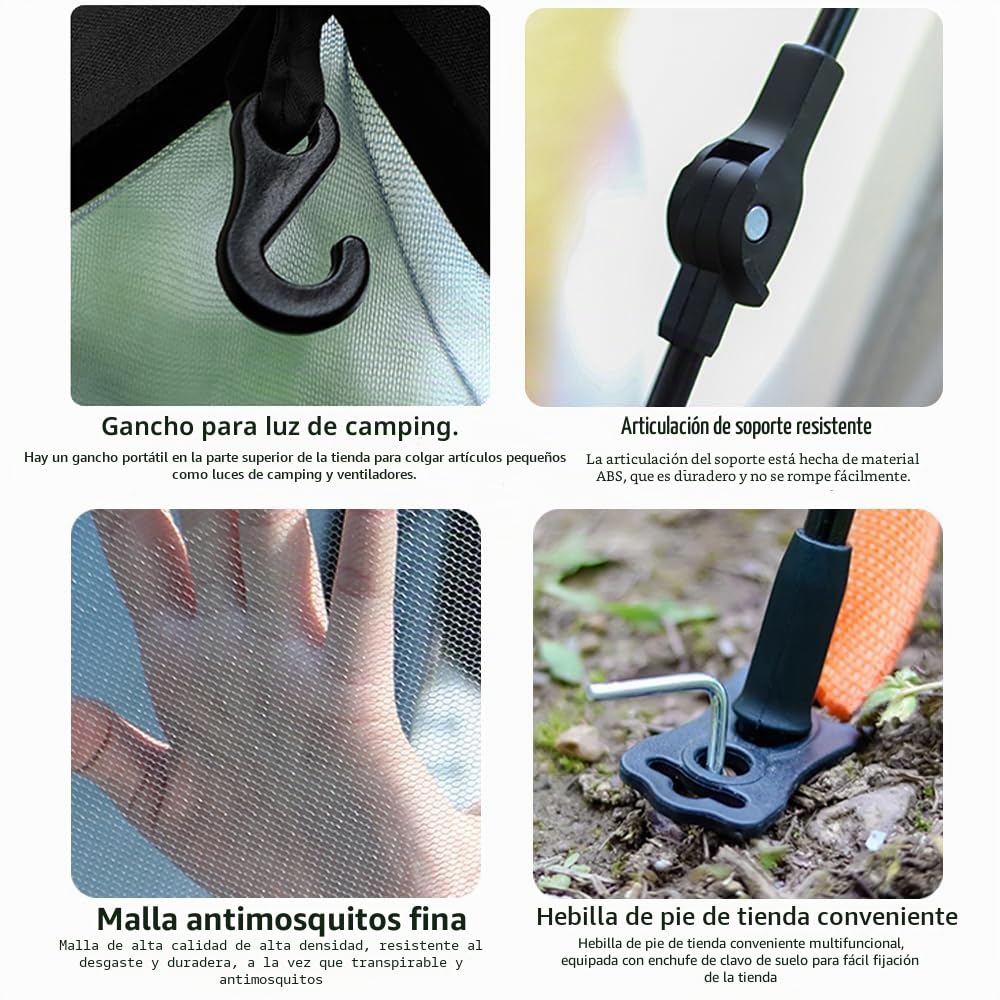 tienda de campaña Pop Up resistente al agua, automática, ligera, con montaje rápido, para trekking, festivales, exteriores y viajes