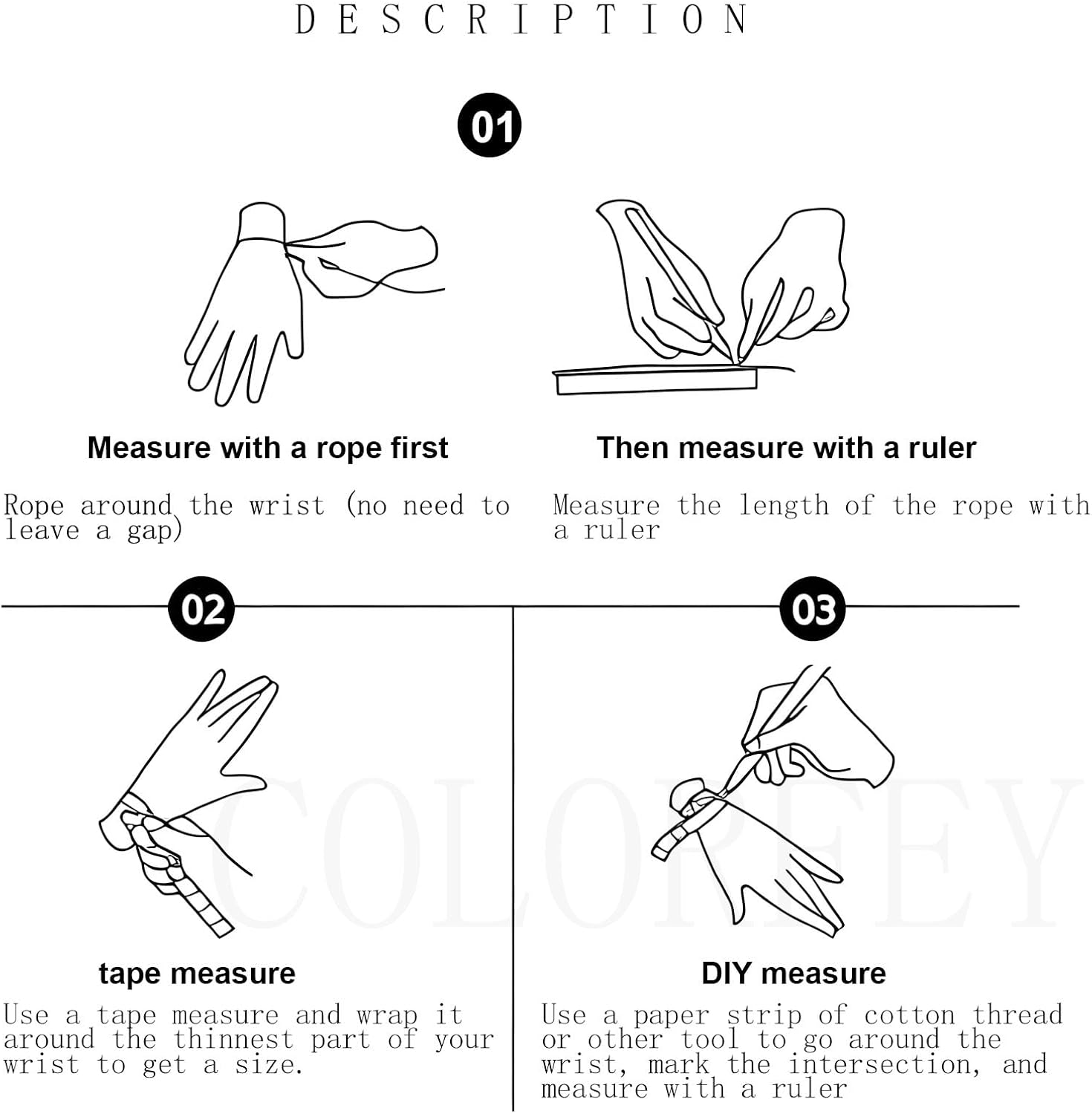 Mens Beaded Bracelet for Men - COLORFEY Authentic Tiger Eye Bracelets Handmade Obsidian Onyx Bead Bracelets 2Row, Natural Stone Protection Bracelet for Him 8mm Healing Crystal Christmas Gift for Him - Image 8