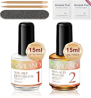 SAVILAND Deshidratador e imprimación de uñas:...