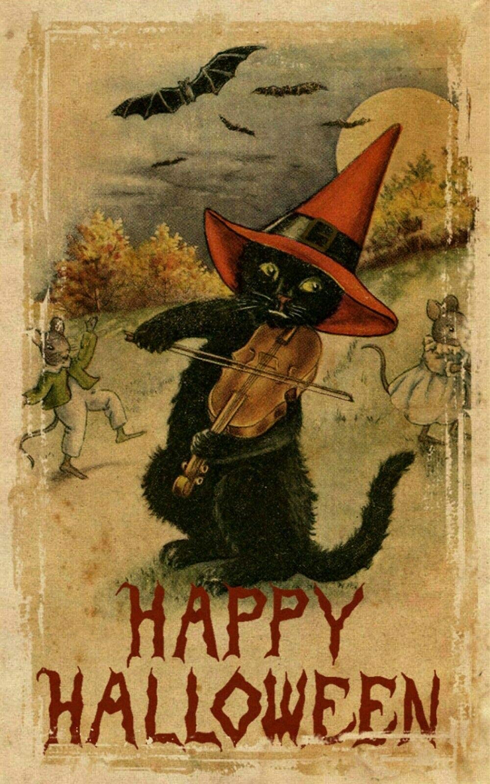 Lawenp Happy Halloween Vintage Wall Decor Bar Decor Aluminum Sign for Home Kitchen Bar Funny Sarcastic Metal 8 x 12 Inches Tin Sign