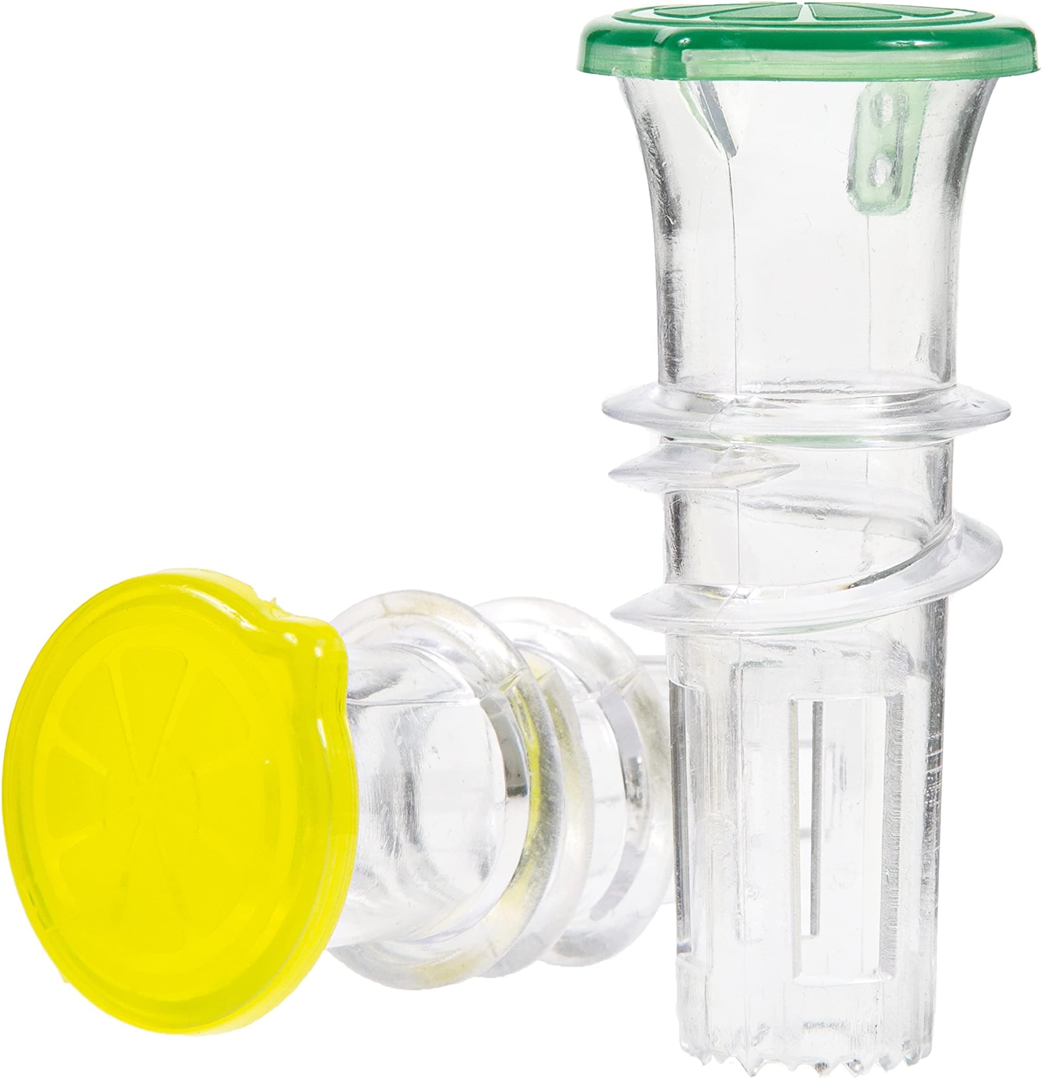 YZC Lemon Squeezer – 2-Pack Lemon-Juicer – BPA-Free Plastic Lime Juicer– Compact Juice Extractor Citrus Press with Lid – Squeeze Lime for Cocktails, Drinks
