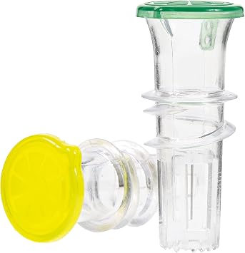 YZC Lemon Squeezer 2-Pack Lemon-Juicer BPA-Free Plastic Lime Juicer Compact Juice Extractor Citrus Press with Lid Squeeze Lime for Cocktails, Drinks