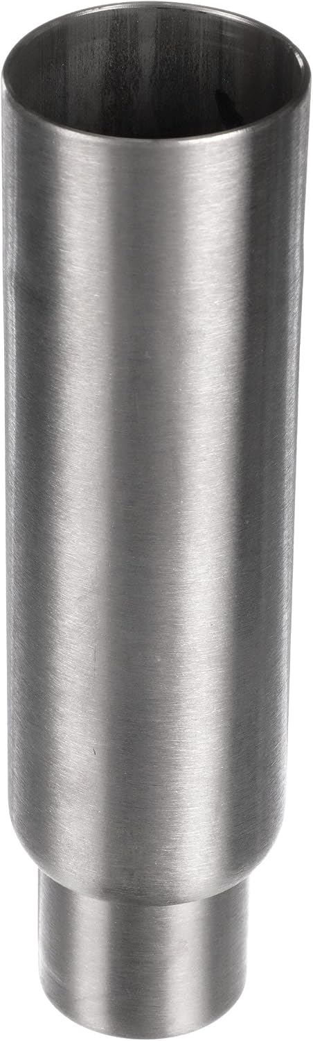 Component Hardware 1-5/8" OD x 6" H Stainless Steel Equipment Leg with Plain Top and Adjustable Round Toe