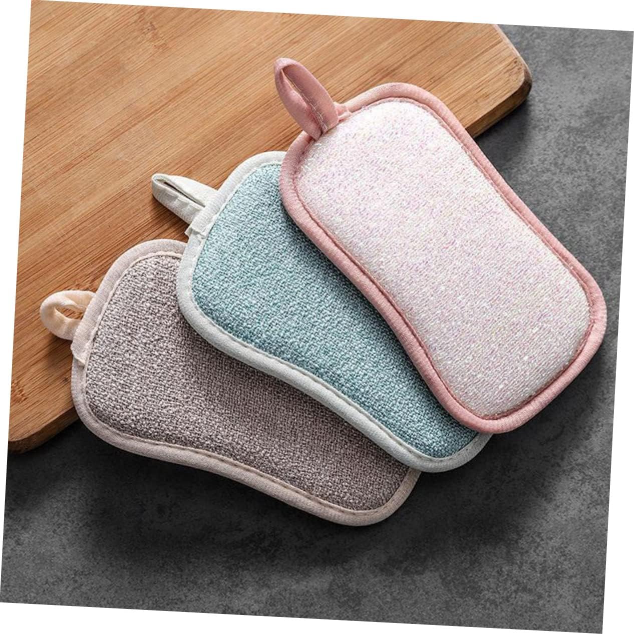 30pcs Reusable Kitchen Dish Cleaning Sponges Thickened Compact Wok Sponges for Daily Use Strong Absorption and Fast Drying for Household Cleaning Tasks