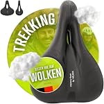 Velmia Bike Seat Made of Comfortable Memory Foam I Bicycle Seat with Ergonomic Zone Concept for Men & Women I Bike Saddle for BMX, MTB & Road