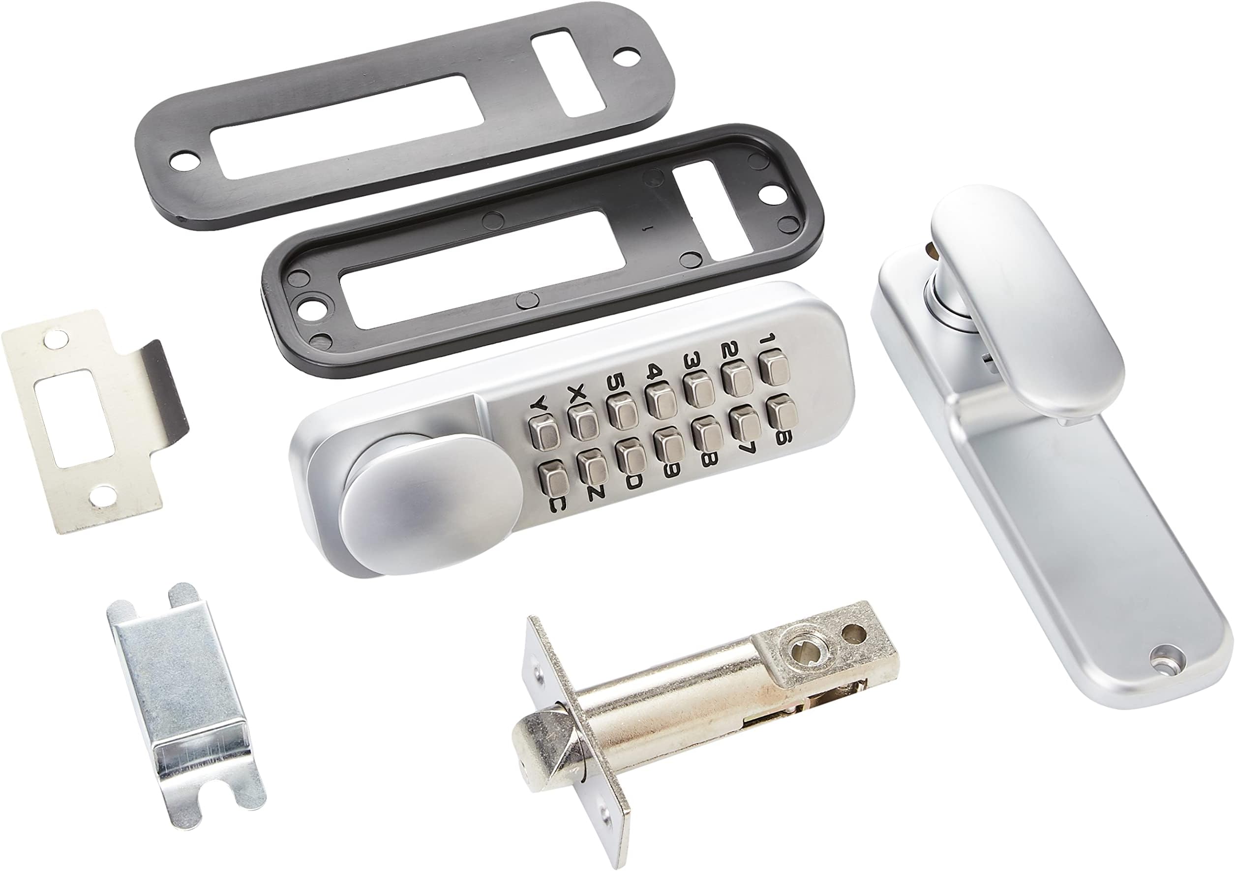 ERA Mechanical Digital Door Lock with Holdback - Satin