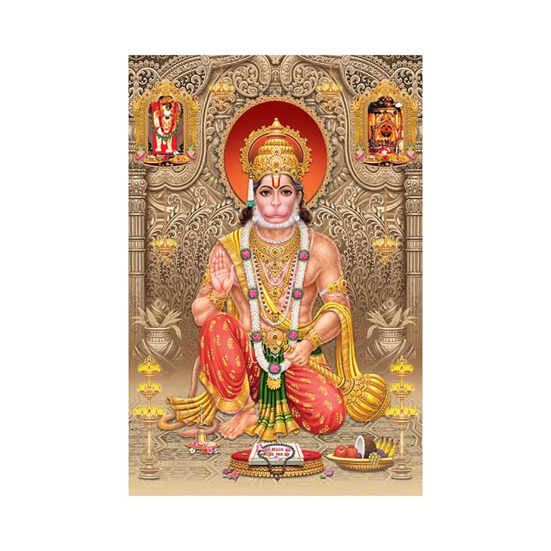 wallstop Hanumanji Poster Big Size | Panchmukhi Hanuman Poster for Room II office II home Decoration AS1131 (Multicolour,glossy photo paper) (20X30 INCH) wallstop Hanumanji Poster Big Size | Panchmukhi Hanuman Poster for Room II office II home Decoration AS1131 (Multicolour,glossy photo paper) (20X30 INCH)