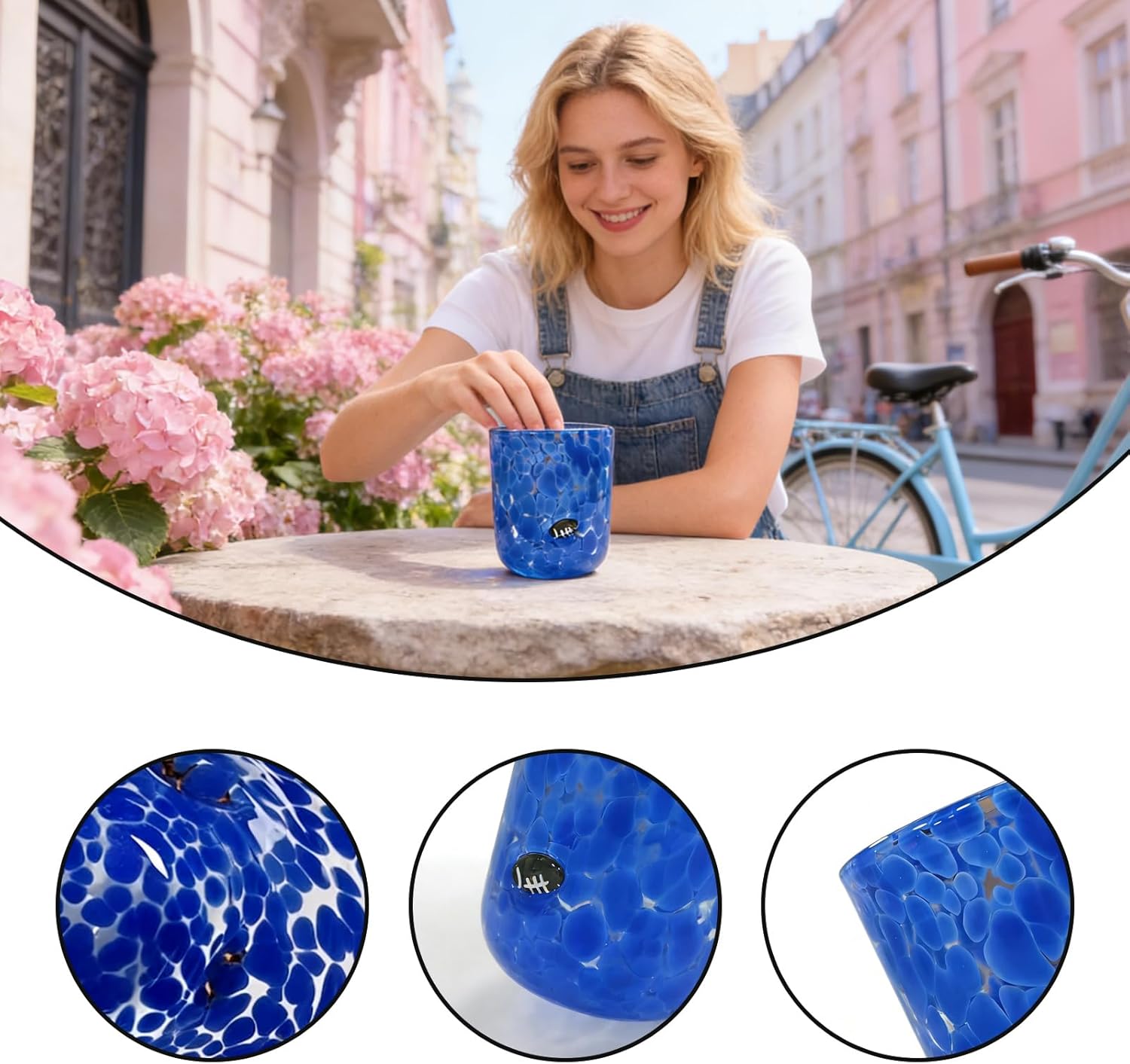 2 PCS Football Icon Glasses, Icon Juice Glasses for Game Days, Tailgates, Birthday Parties & Coffee/Brunch Gatherings (Green & Blue) - Image 4