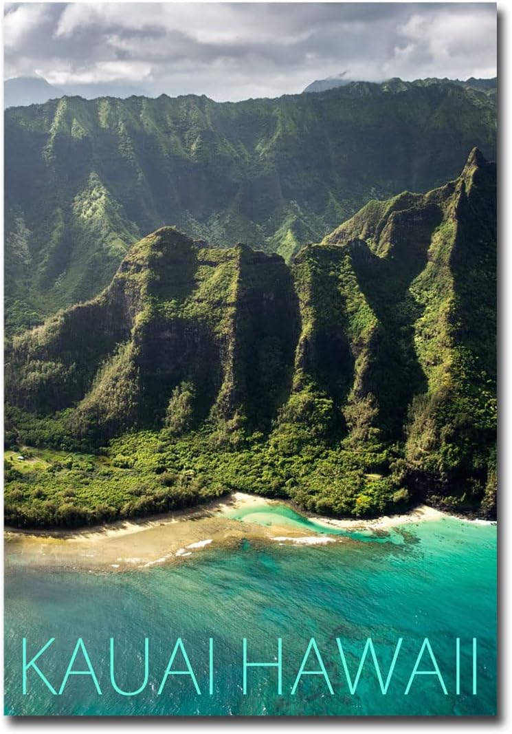 Kauai Hawaii Hawaiian Island Fridge Magnet Size 2.5" x 3.5"