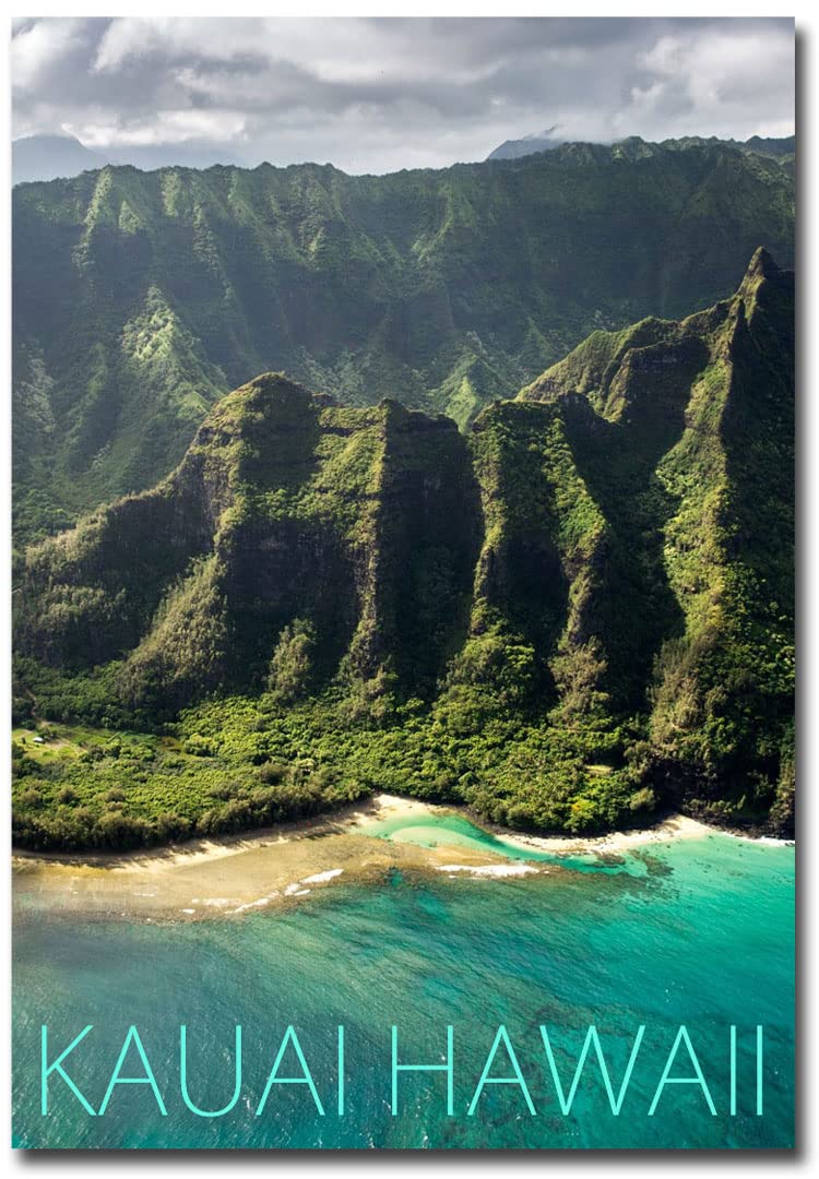 Kauai Hawaii Hawaiian Island Fridge Magnet Size 2.5" x 3.5"