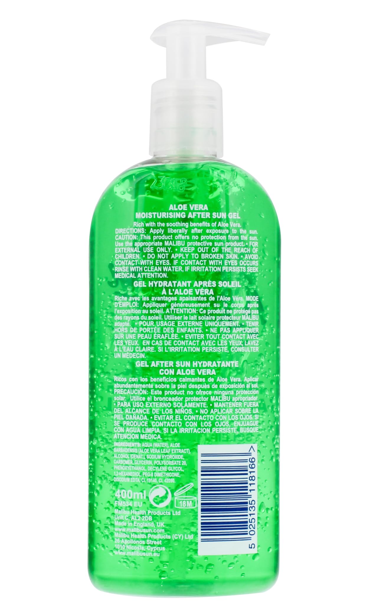 Malibu Soothing After Sun z aloesem 400 ml