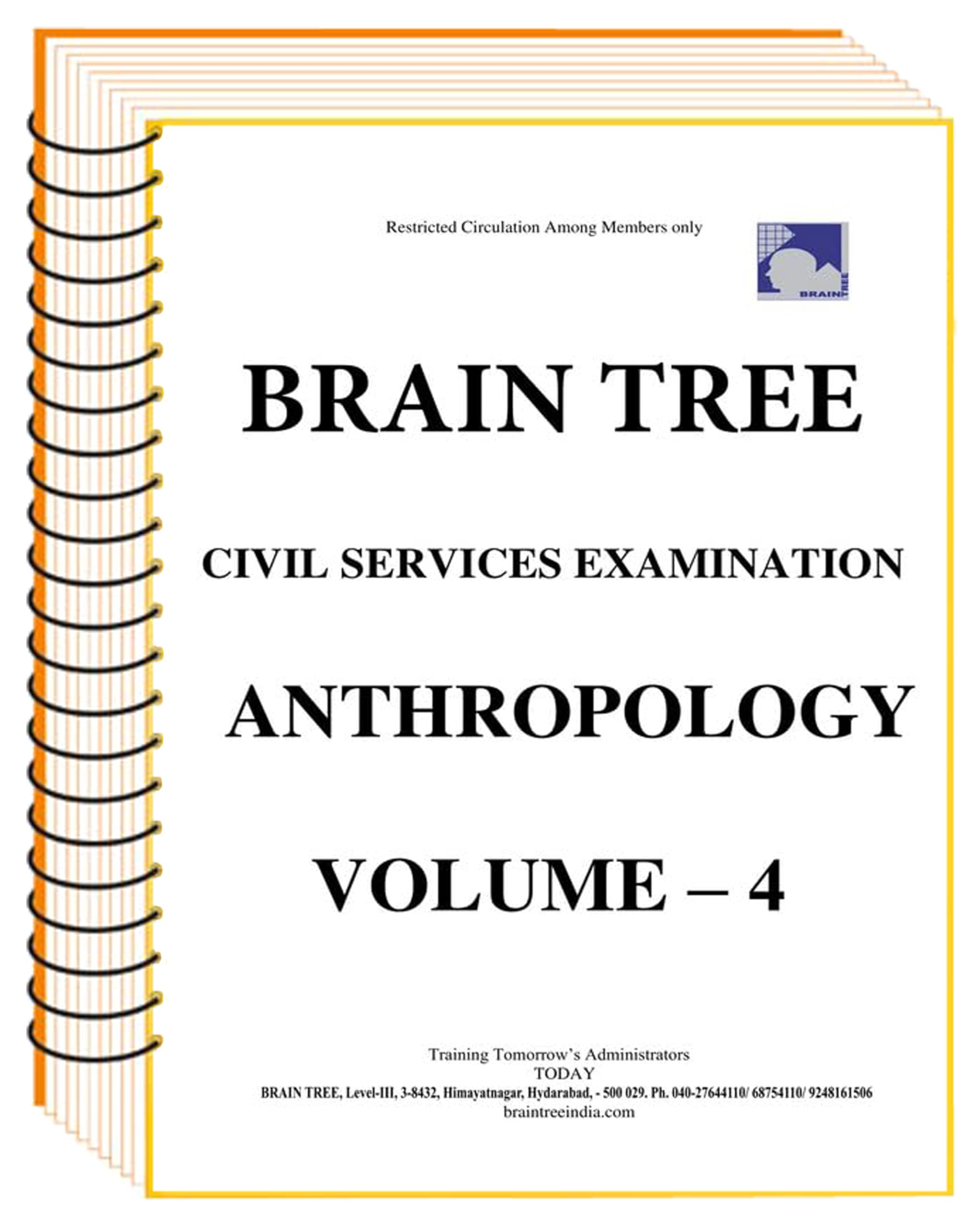 Braintree Anthropology Vol. 4: Essential IAS Mains Study Notes
