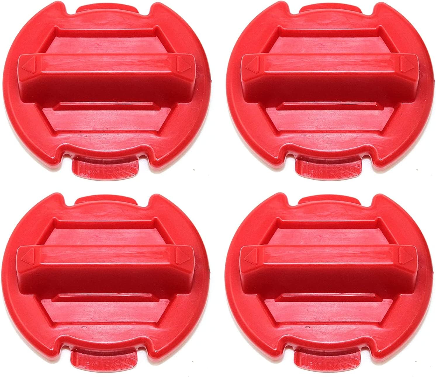RED 4 Pack, Polaris General RZR Floor Drain Plug, 2015, 2016, 2017, 2018, 2019, 2020, 2021, 2022 Polaris RZR XP 1000 900 XP 4 Turbo