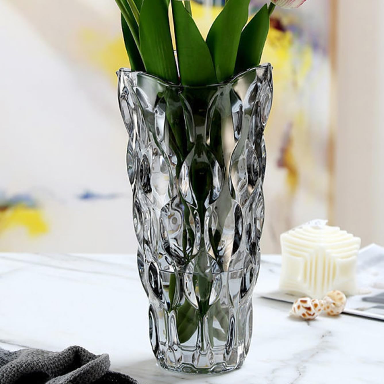 花瓶 ☆ 花器 花入れ オブジェ スモーキーカラー 花瓶 ☆ 花器 花入れ