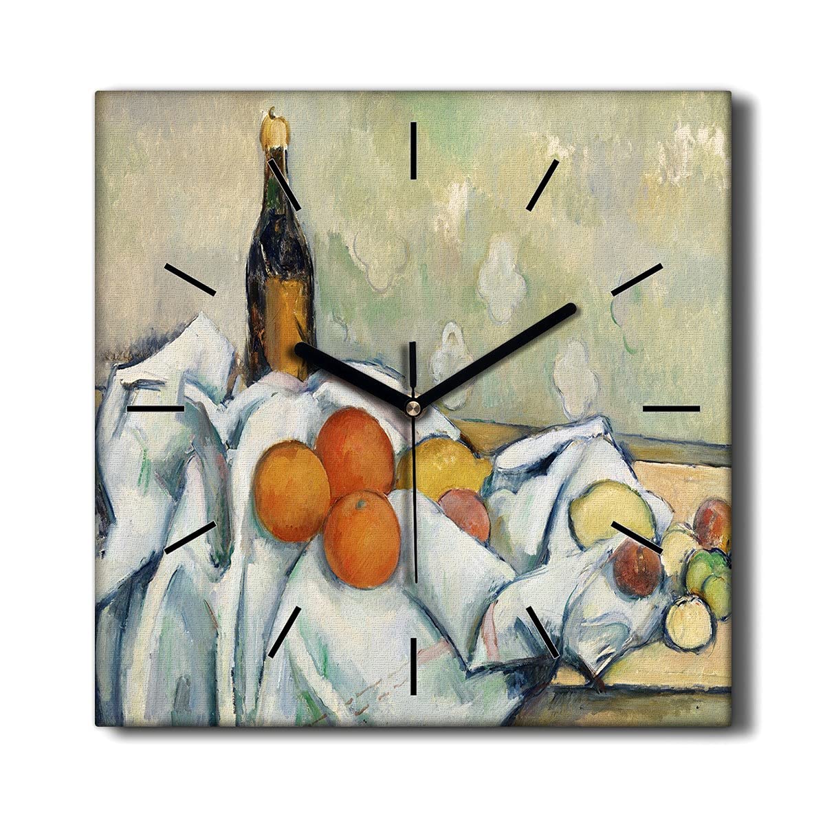 Horloge sur toile sans tic-tac pour retrouver le calme dans votre decoration murale de salon