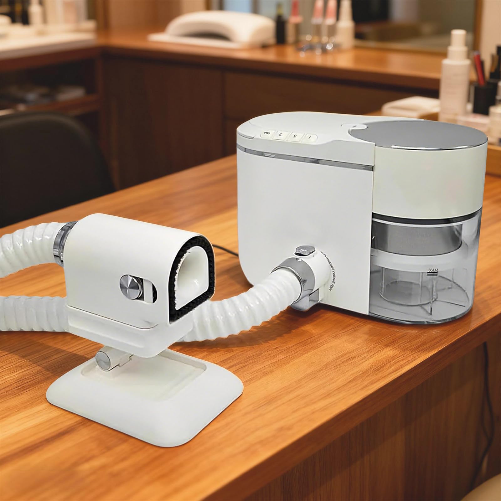 Aspirapolvere Professionale per Polvere da Unghie 200W & Aspiratore Incorporato, Aspirazione 1,5 kPa con modalità Regolabili, Design Compatto per Professionisti