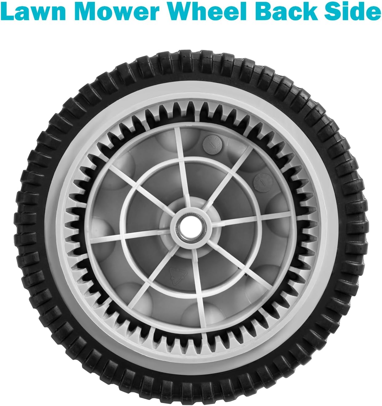 734-04018 Front Drive Wheels Fit for Troy Bilt TB240 Mower- 8" Lawn Mower Wheels Tires for Troy Bilt Tuff Cut 210 230 Craftsman MTD Self Propelled Mower 12AV569Q597, Set of 2