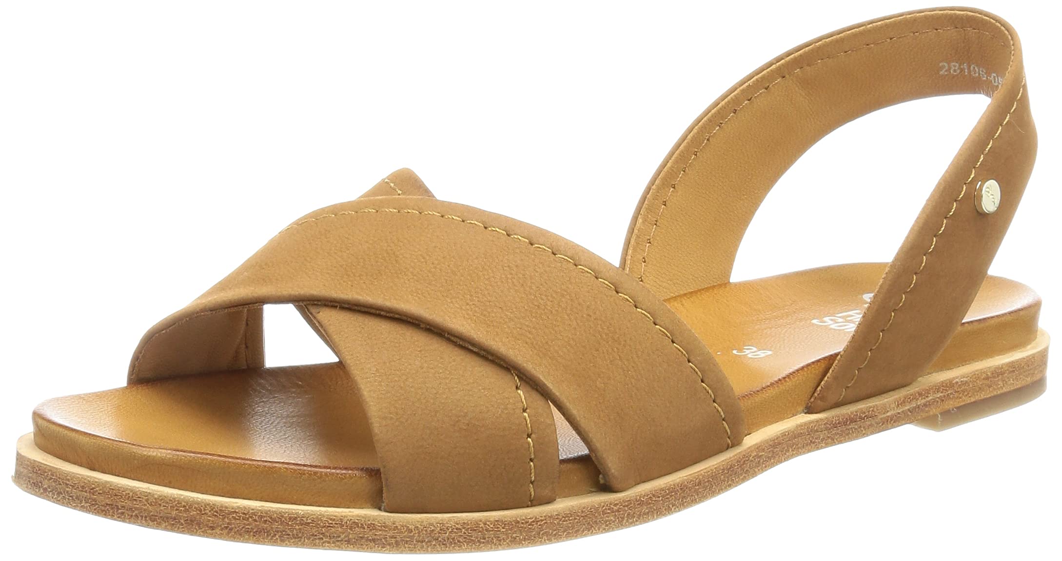 ARA Women's Kent Sandals, Cognac, 8 UK