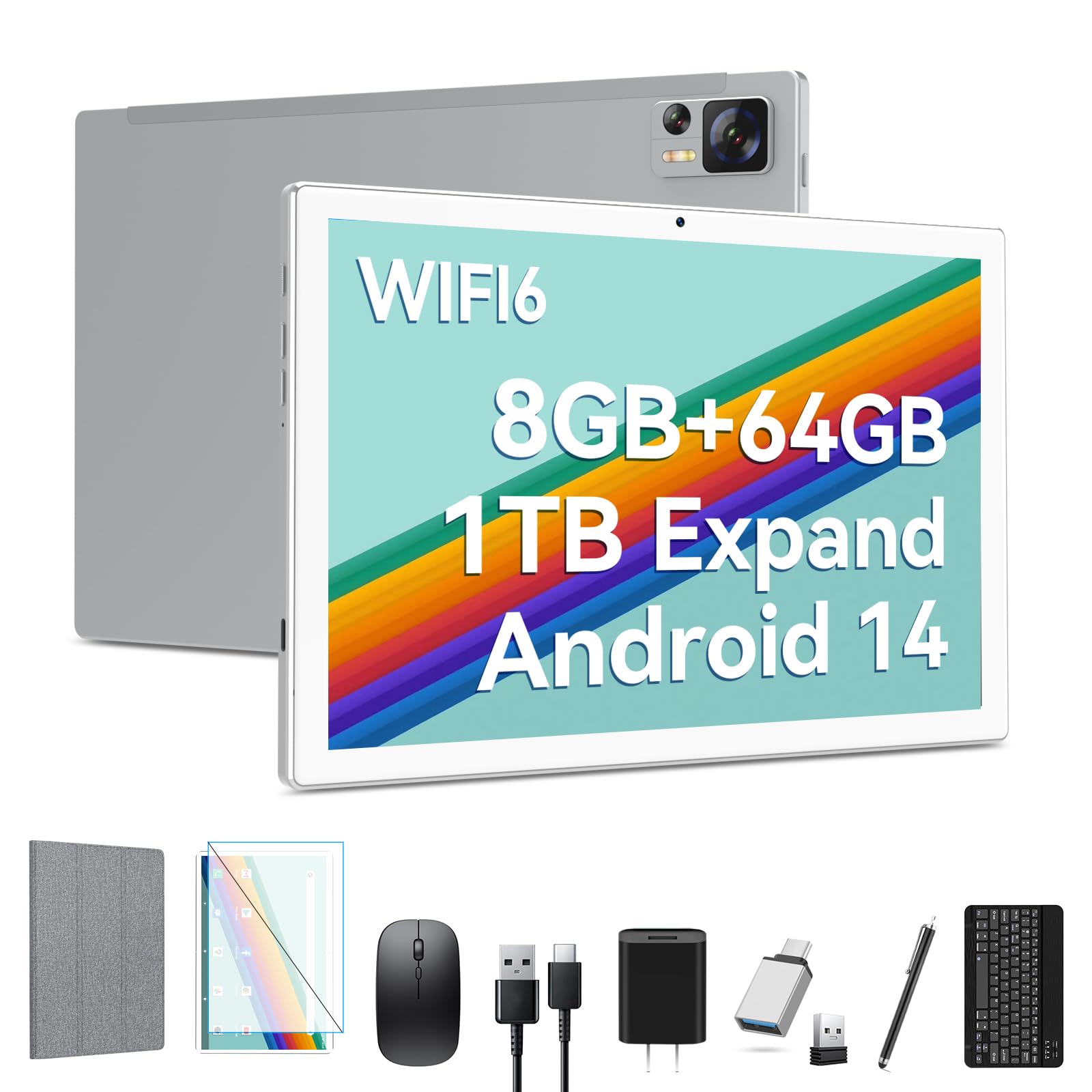 Amazon.com : Qukenk 2025 Latest Android 14 Tablet WIFI6