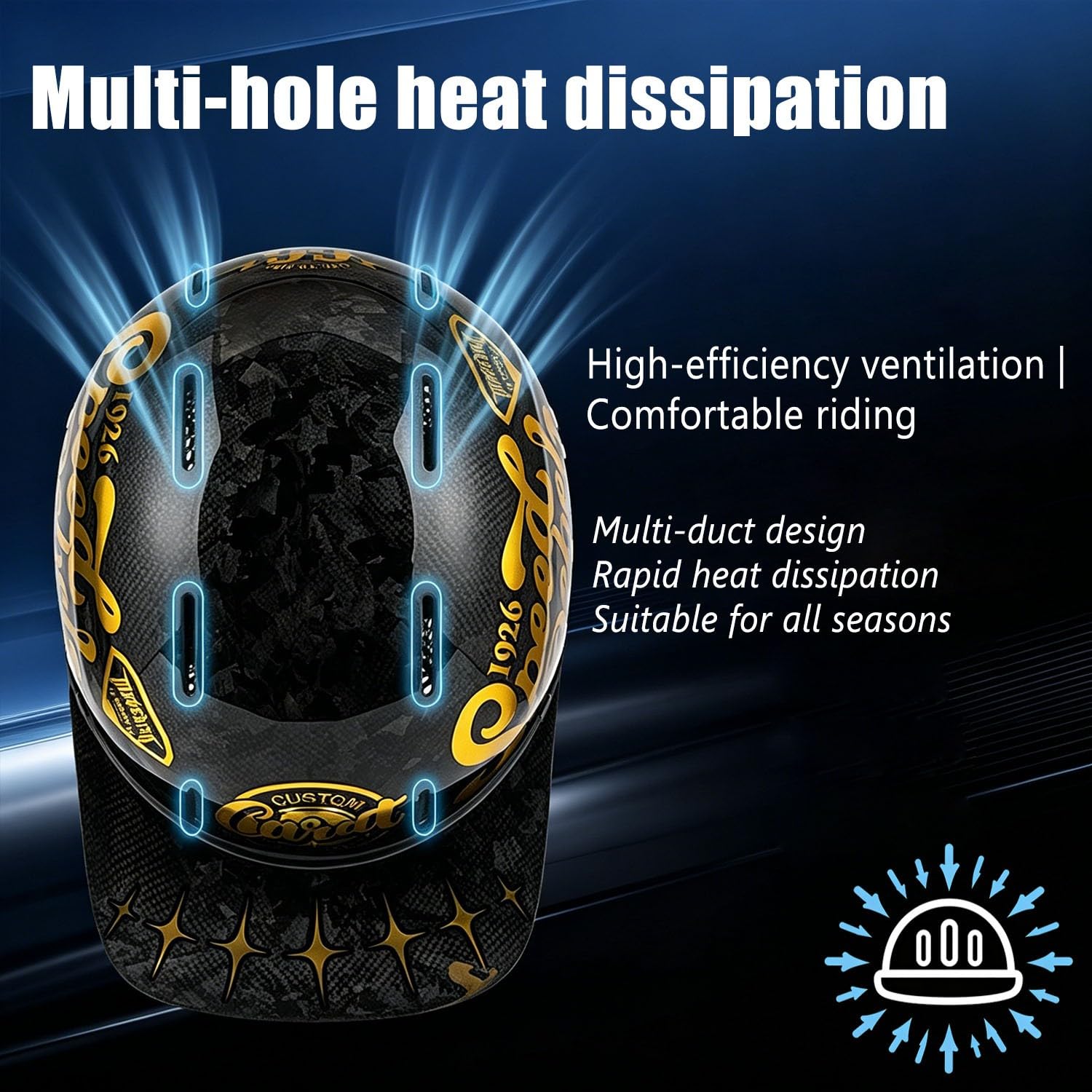 Demi Casque Moto Jet pour Hommes Femmes Casques De Baseball Moto Demi Casque Scooter Ouvert Casques Bol Moto ECEDOT Homologué pour Street Bike Scooter Mobylette Cruiser