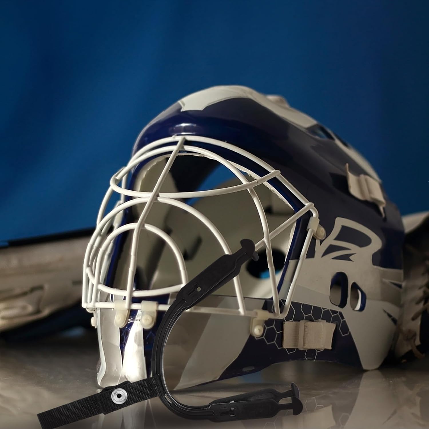Elastic Hockey Helmet Chin Strap Replacement Set with Universal Helmet Loops for Ice Hockey Training and Protective Gear