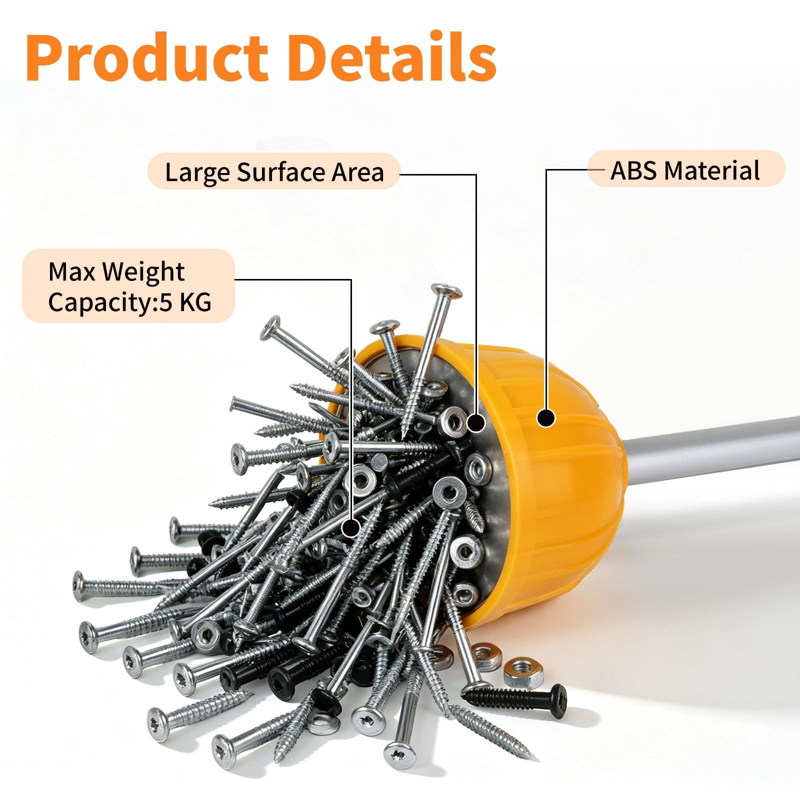 DBREAKS Forte Sollevatore Magnetico per Parti Sfuse con Manico da 62,6 cm