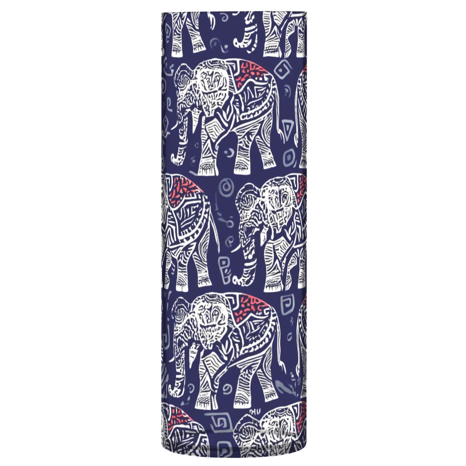 JUMBEAR Tribal Elephant Vase for Flowerse -Clear Vase Rustic Home Décor for Modern Farmhouse, Ideal Shelf,Table & Entryway Decor