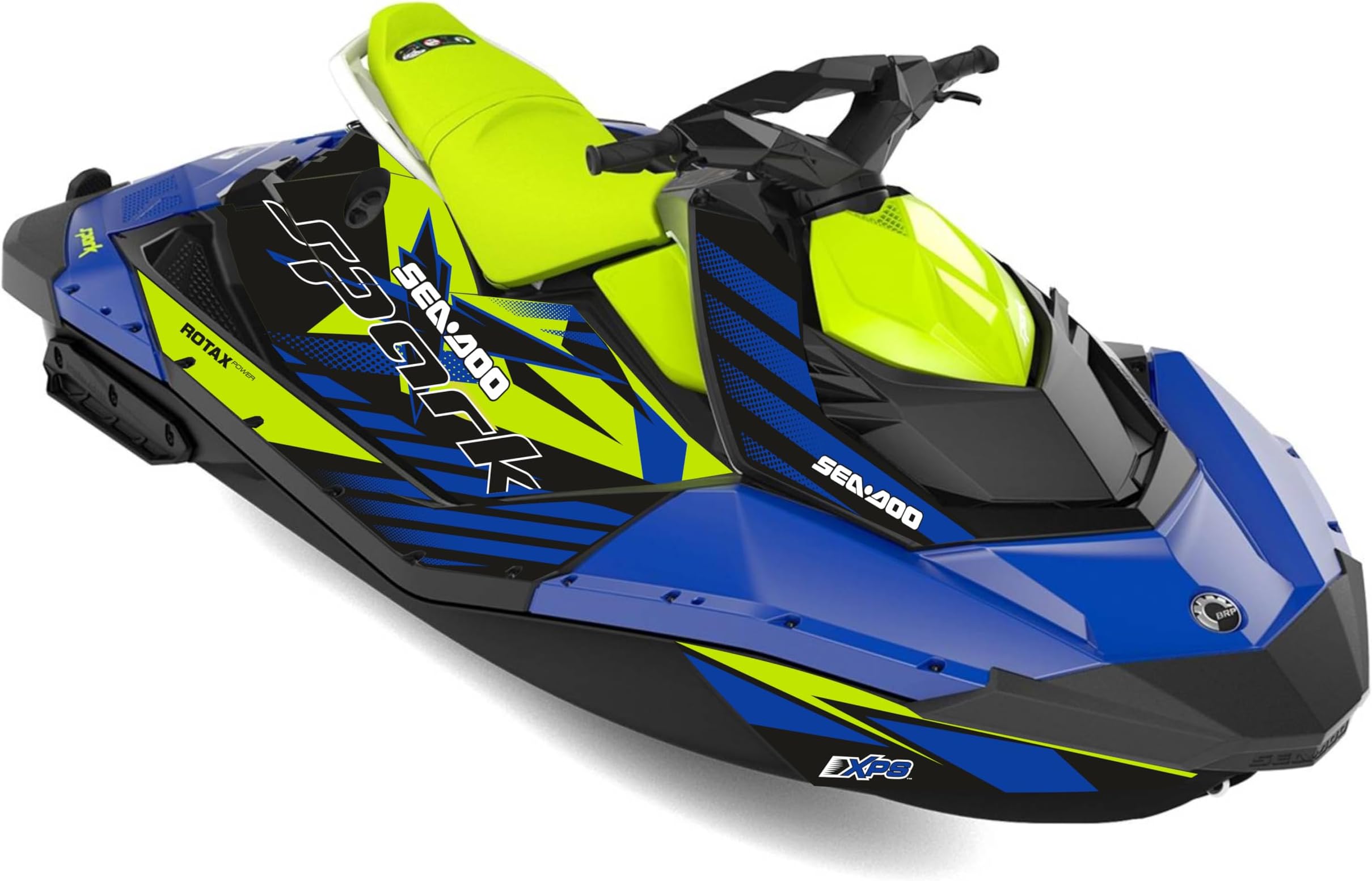 Fit for SeaDoo Spark 2UP 3UP Vinyl Sticker Decal Graphics Set – Jetski (2021-2022), Bubble-Free Technology, Protective Laminate, UV Resistant Decals (Blue 2)
