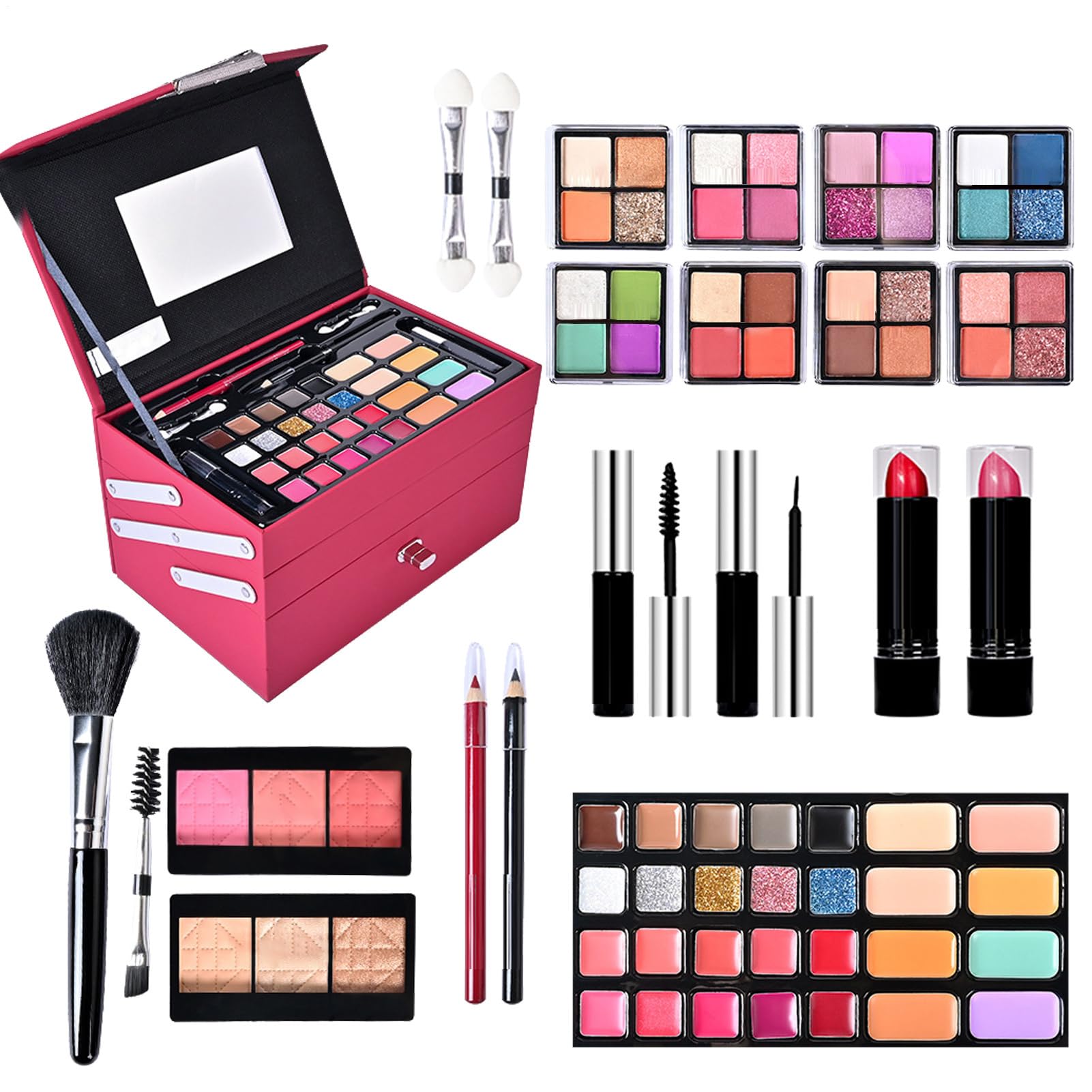 Make-up-Set für Damen, komplettes Make-up-Set, Make-up | Set für Damen – -1-Set – Kosmetik für Frauen und Anfänger, inklusive Kosmetik und Werkzeugen