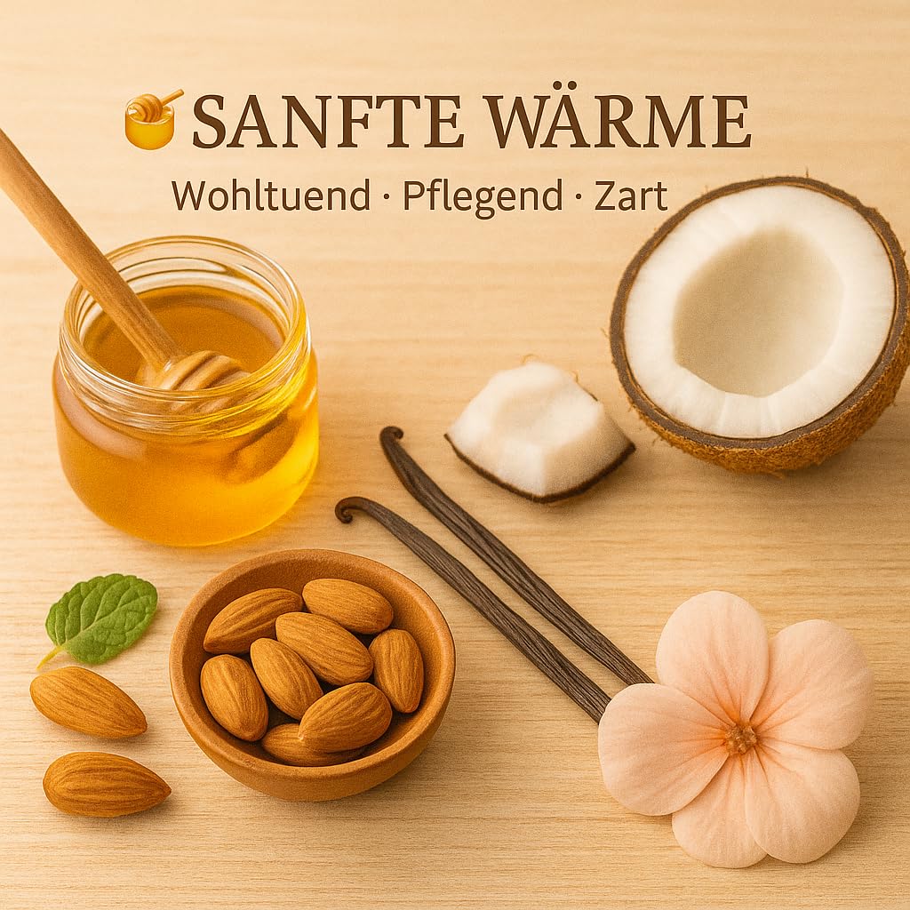 Dufte Momente Massageöl Kokos-Mandel – Paraffinölbasis – 3 Liter – warm & cremig – hohe Gleitfähigkeit für Wellness & Studio – Made in Germany