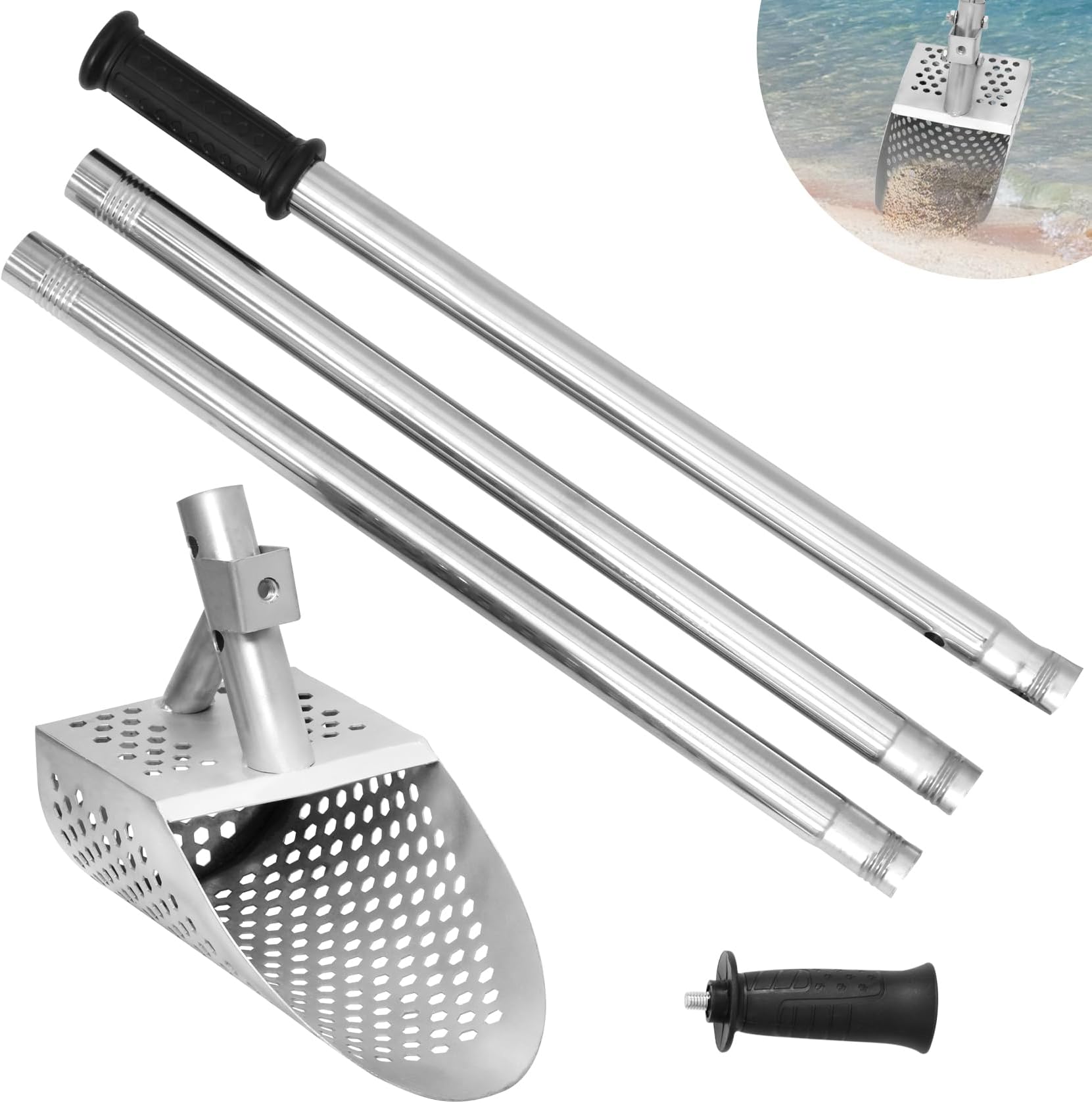 Hand Sand Scoop for Metal Detecting,Heavy Duty 304