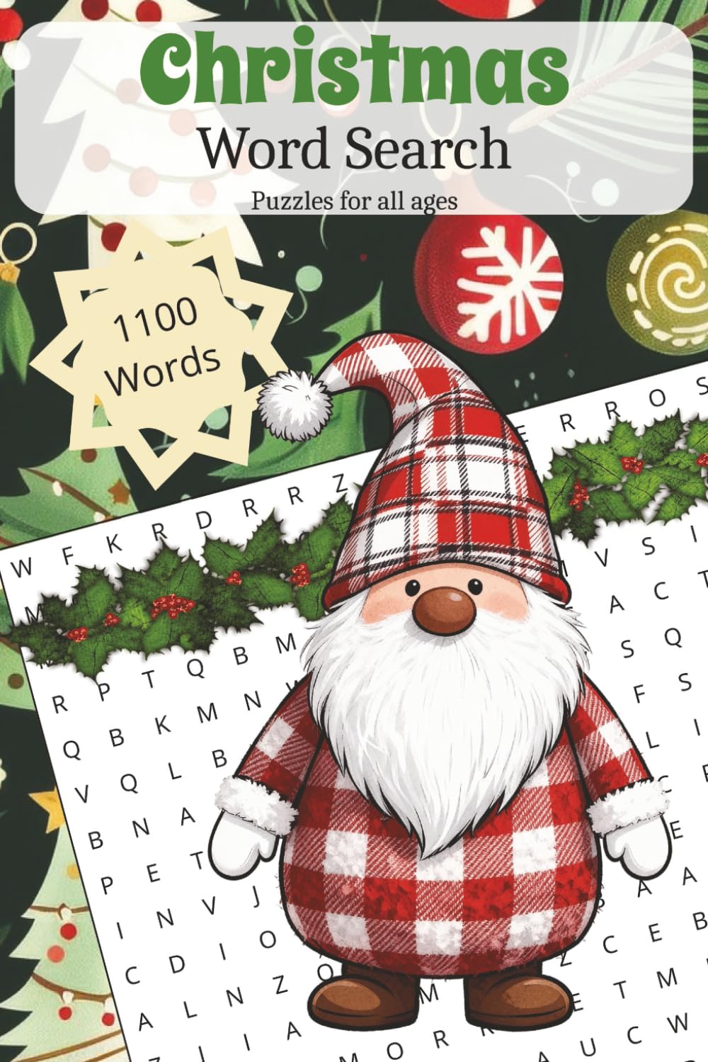Christmas Word Search Puzzle Book: Word Searches with Easy to Read Print about Christmas, Jesus, Peace and More | 6x9 Inches, 110 pages | 50+ Puzzles ... (6x9 Holiday Word Search Puzzle Books)