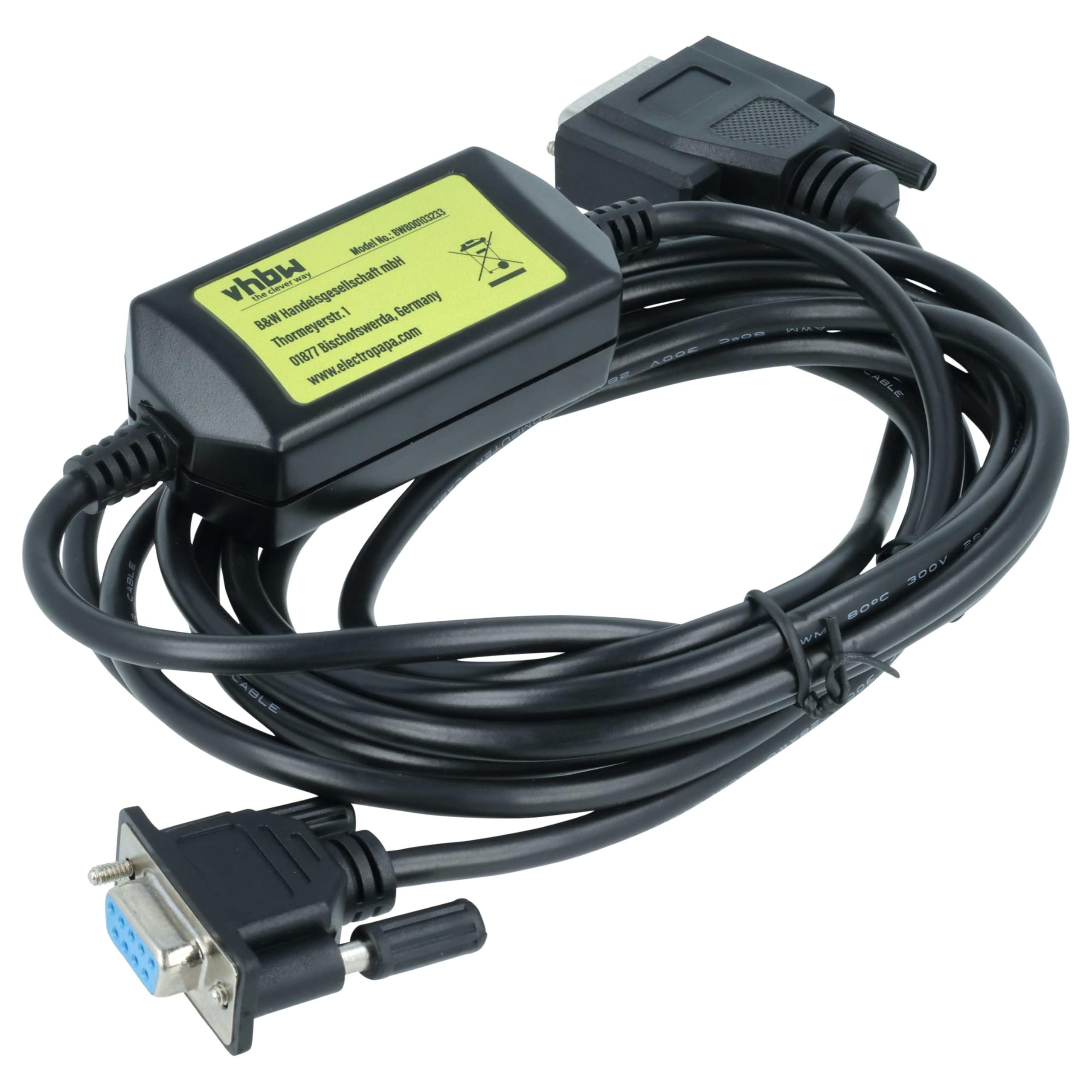 vhbw cavo EIA RS-232 compatibile con Siemens Simatic S5 100U CPU 100 computer & periferiche - Adattatore seriale, 300 cm, nero