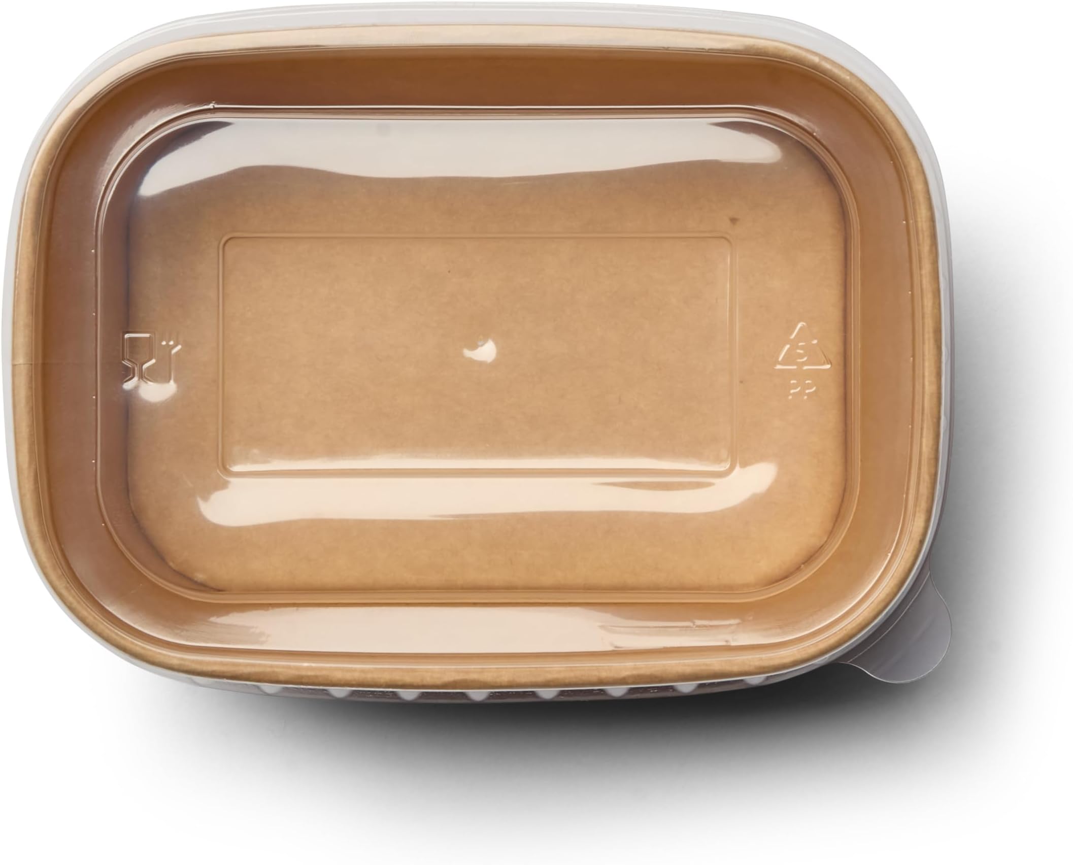 1000ml / 35oz Kraft Takeaway Food Containers with Lids, Rectangular Disposable Paper Food Boxes for Hot Meals, Meal Prep, Catering, Delivery and Restaurants, Pack of 50