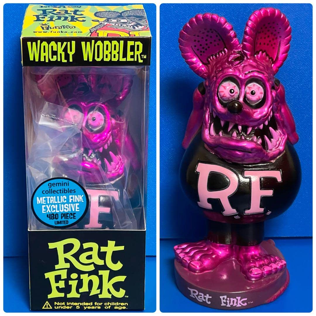 セール ラットフィンク フィギュア 艶メタリックピンク＆メタリック