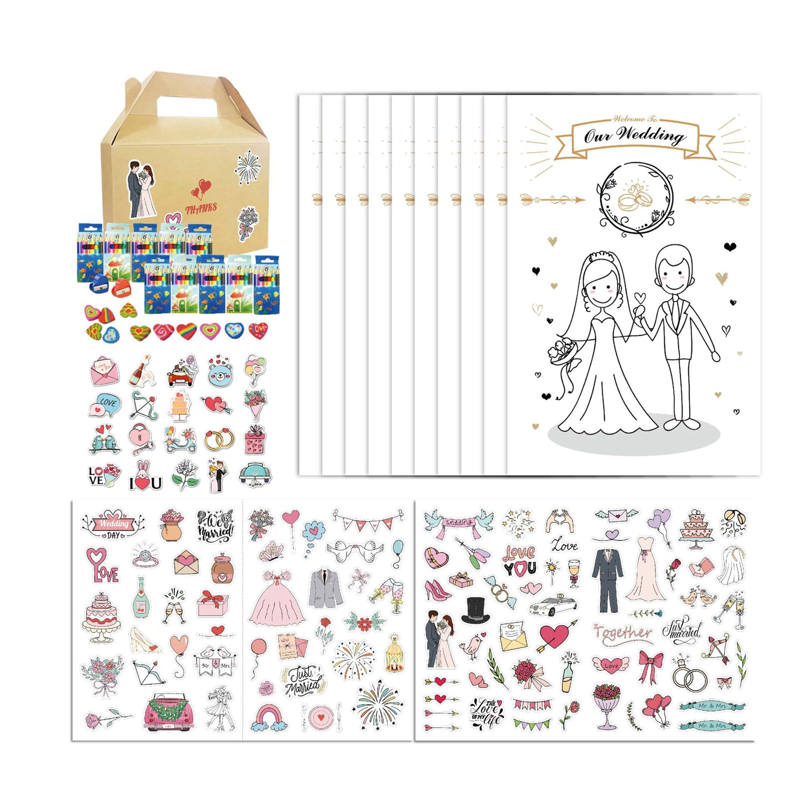 SueaLe Sturdy Paper Collection with Bright Patterns for Adults Kids and Celebrations Holiday Craft Set