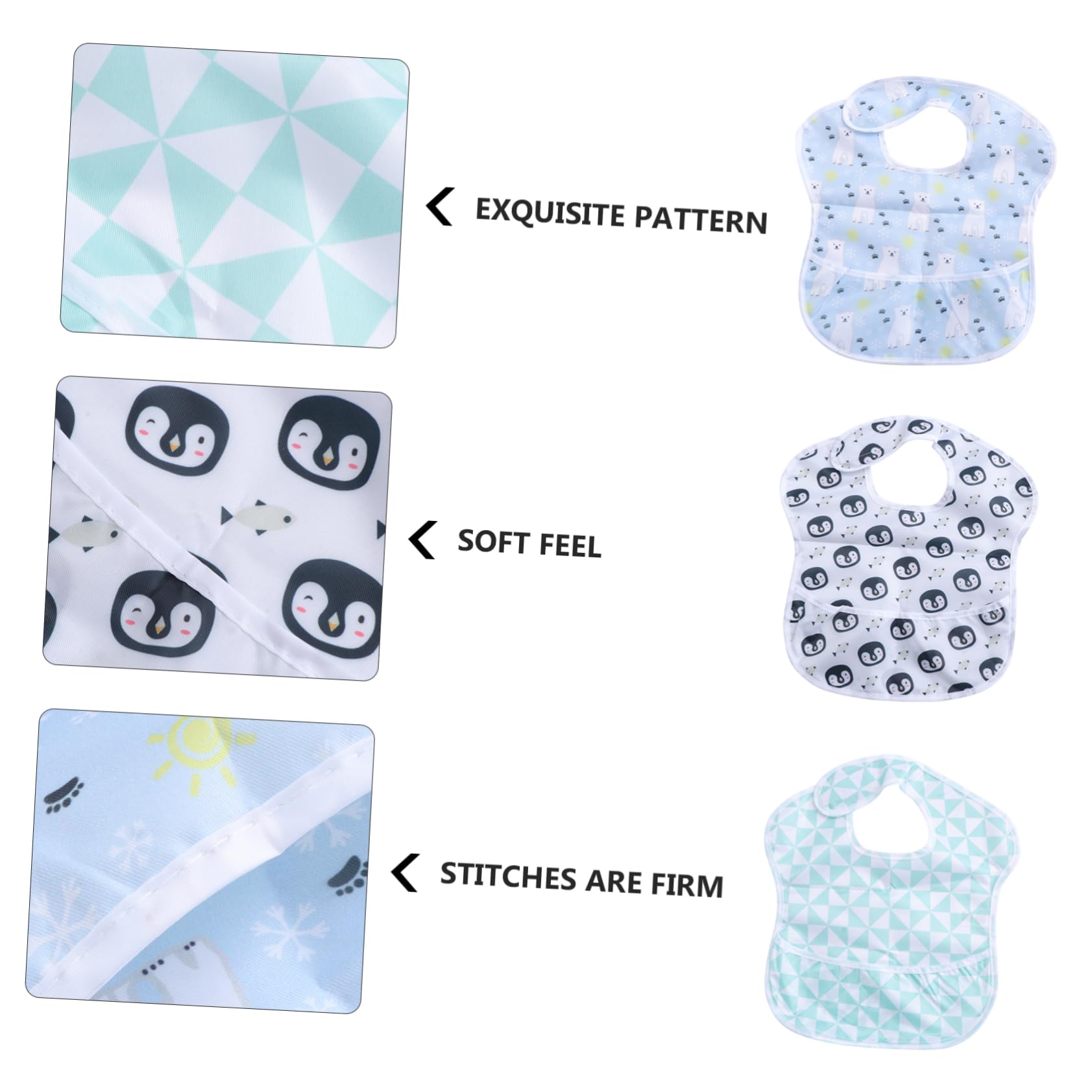 Abaodam 9 Piezas De Suministros Baberos Para Niño Babero De Primer Cumpleaños os Impermeables o Inicial os Lindos os De Algodón o o os os De Comida