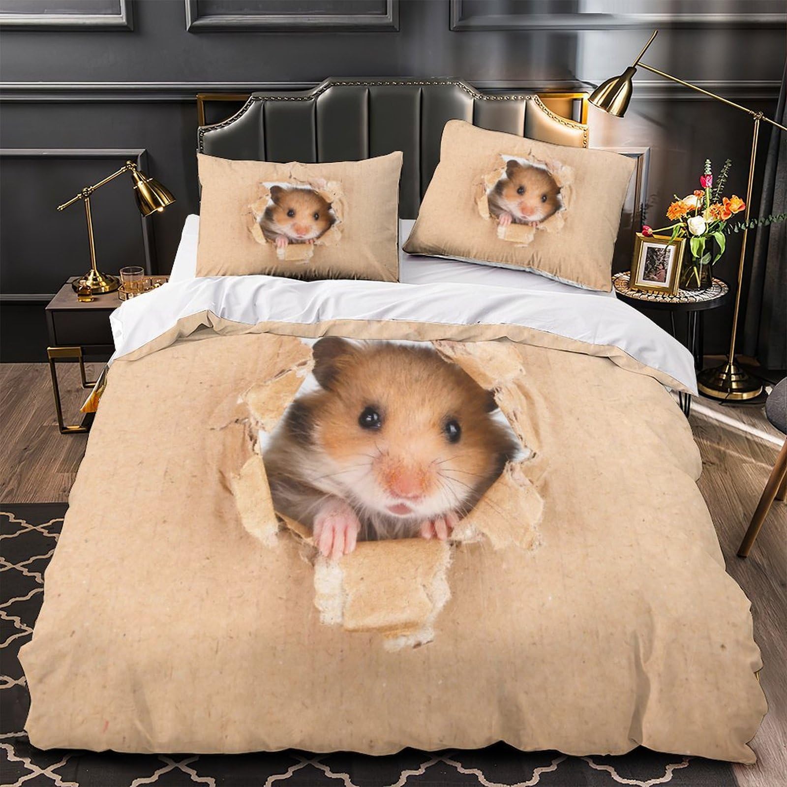 Housse de couette fantômes mignons pour une chambre d'adolescent cosy