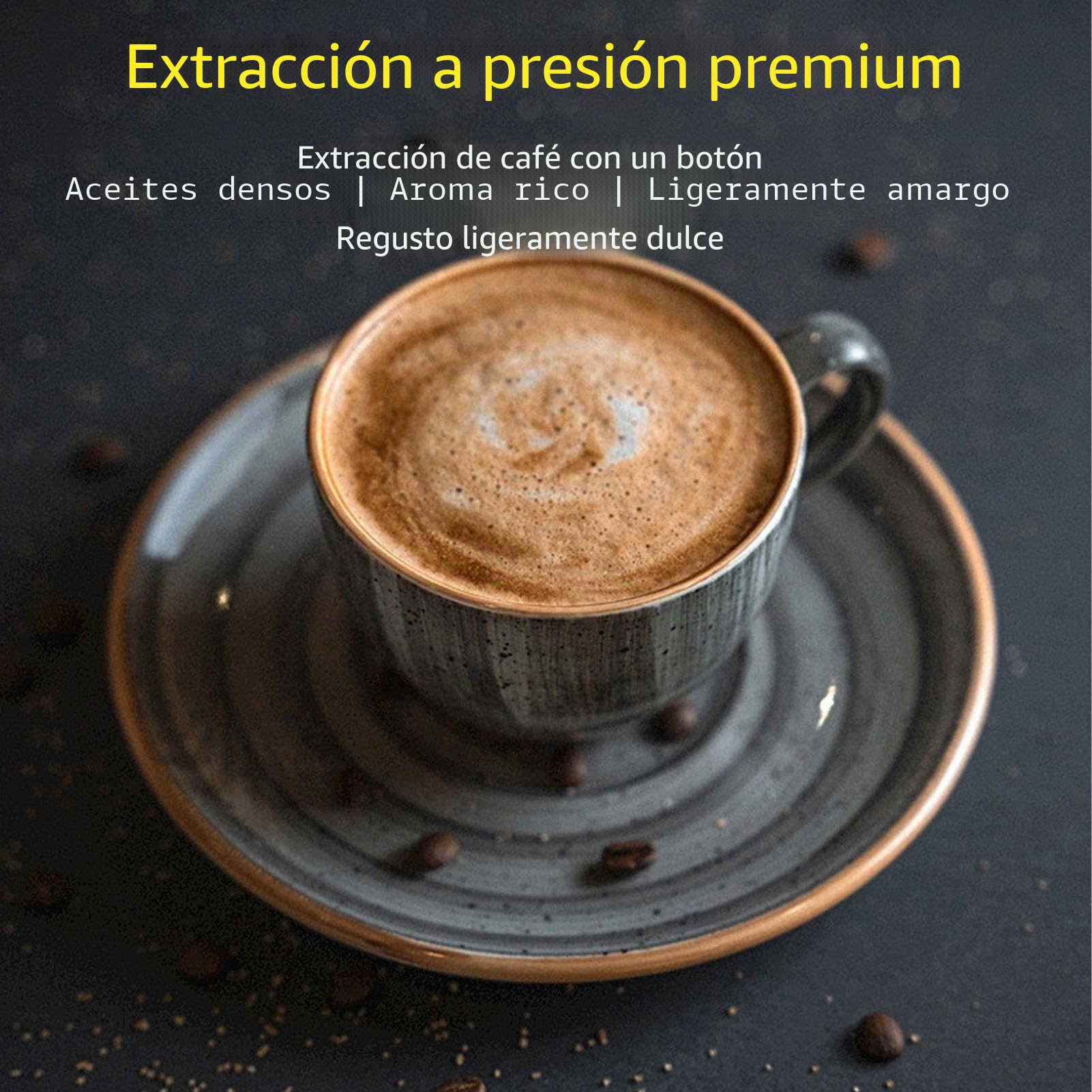 Máquina de Espresso Portátil, Mini Cafetera de Mano, Cafetera Eléctrica Recargable, Cafetera de Viaje Compatible con K Capsule y café Molido para Camping o Senderismo