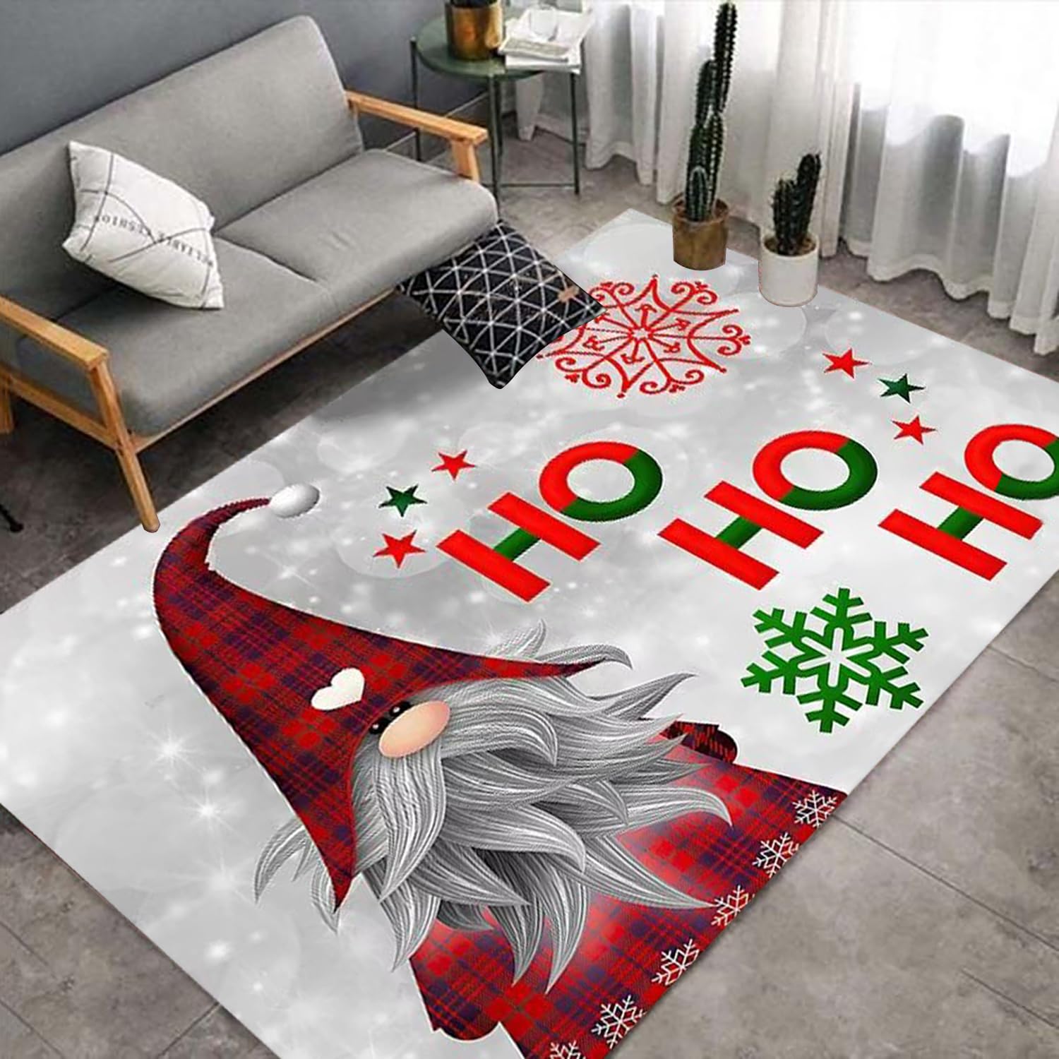 Tapis de sol de Noël grand format 150x200cm pour décoration élégante