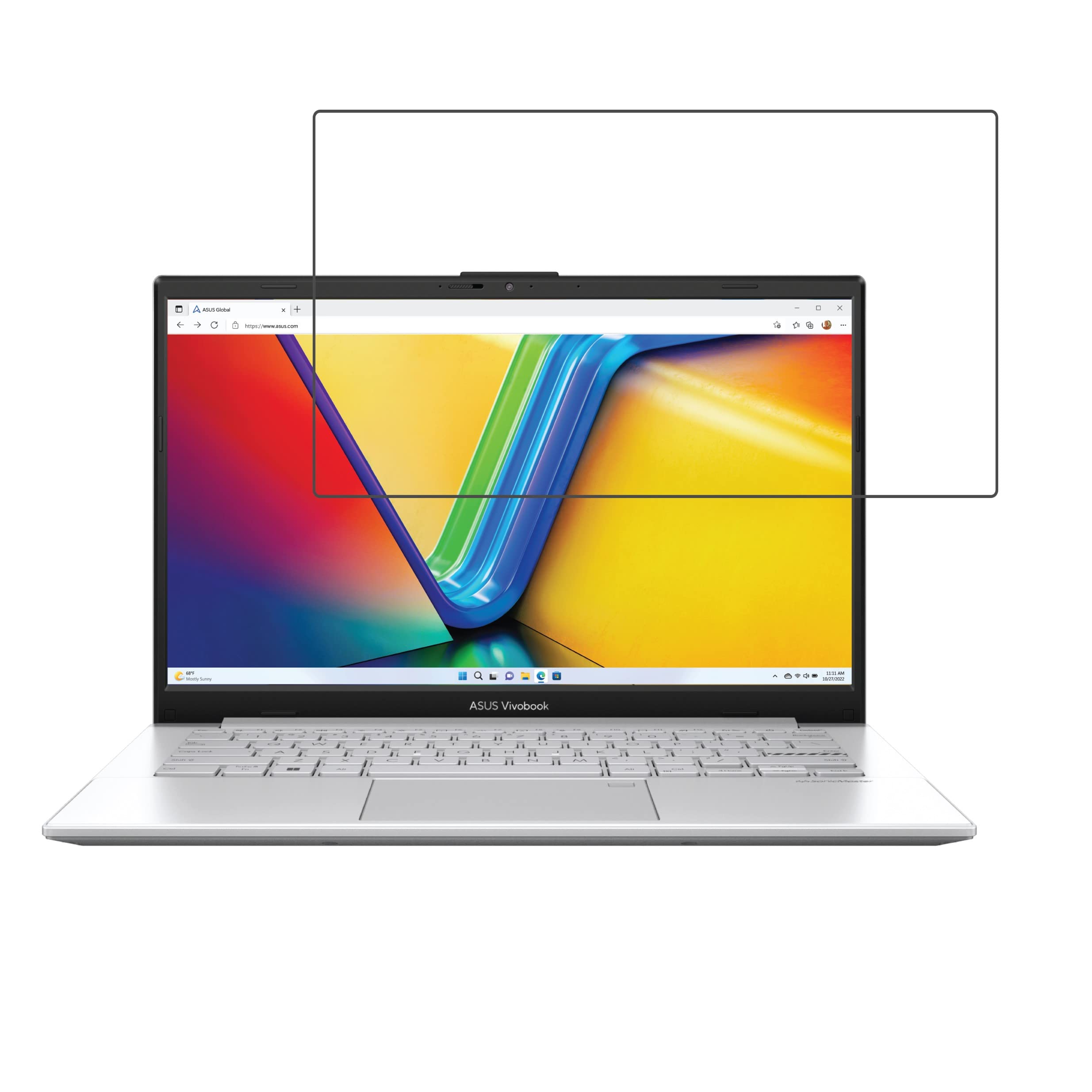 DVTECH® 9H Crystal Clear unbreakable laptop Screen protector for ASUS Vivobook Go 14 (E1404F)(14 inch) (Not a Tempered glass) (B0BZW5LJFD) Amazon Price History, Amazon Price Tracker