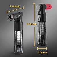 Vista 7 de Paquete de 3 Encendedores Soplete de Butano Llama de Chorro Grande Recargable Portátil Soplete de Butano Ajustable Mini Soplete para Camping