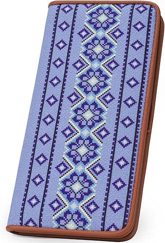 Miniatura 11 de MEITRUE Billetera para mujer, delgada con bloqueo RFID, de piel sintética, plegable, cartera larga para mujer con bolsillo para monedas, bonita