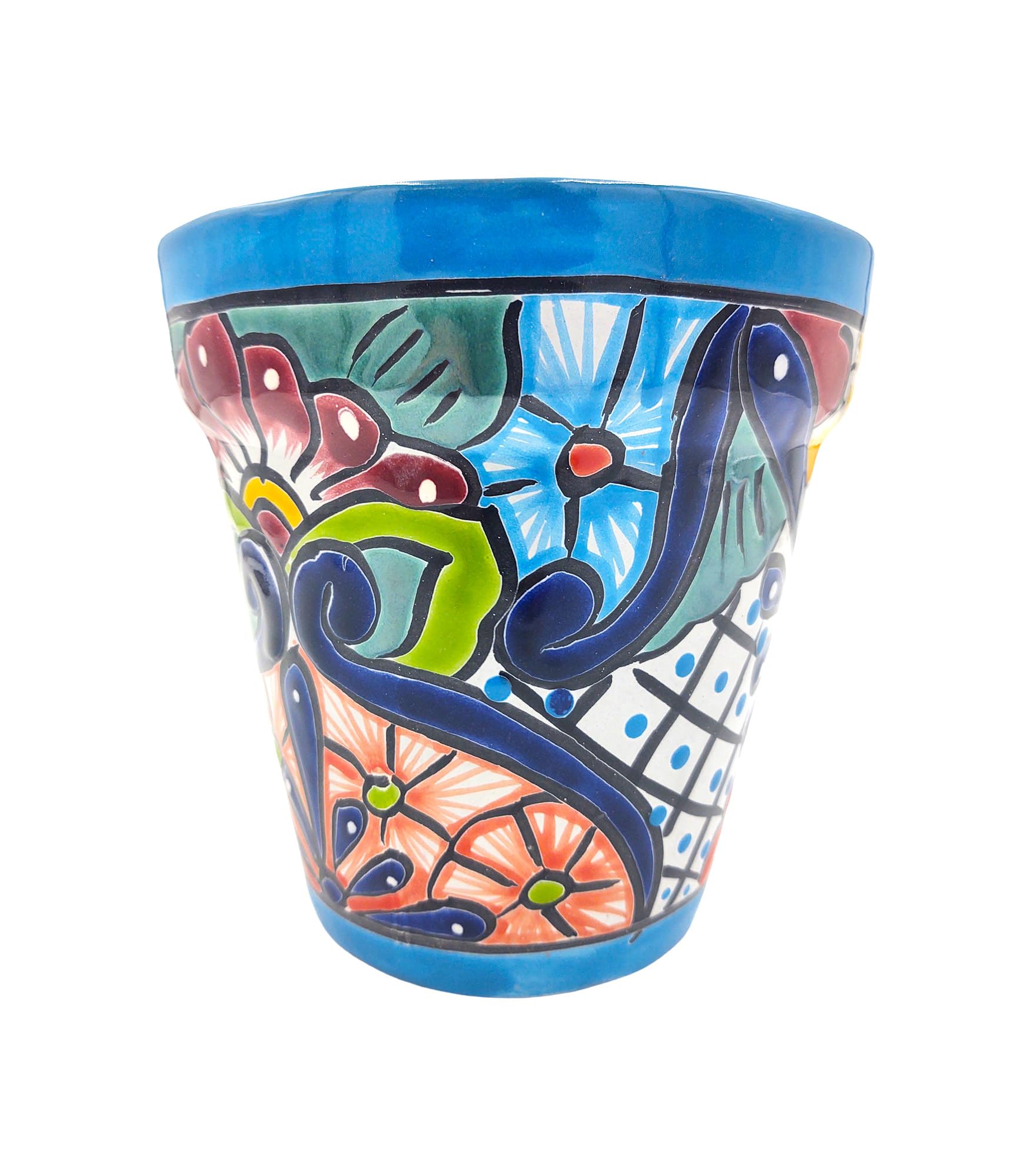 Amazon.com: Cactus Canyon Ceramics Maceta Ranchera Talavera