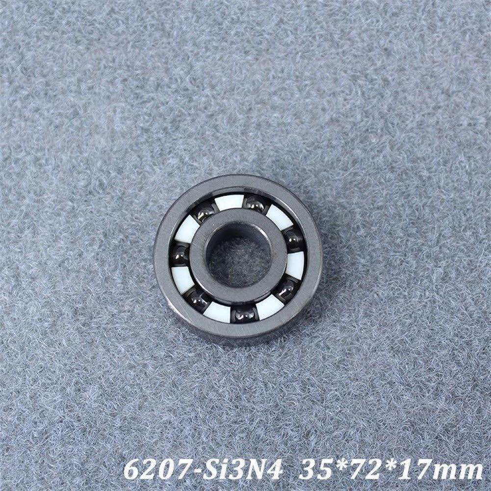 Rillenlager, Reparatursätze 6207 6207CE Vollkeramiklager (1 Stück) Si3N4-Material Alle Siliziumnitrid-Keramikkugellager 35 * 72 17 mm