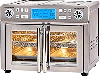Emeril Lagasse 360 Dual Zone Air Fryer Oven Combo, 25QT French Door XL, Cook Two Foods Differently, 60% Faster Frozen to Finish