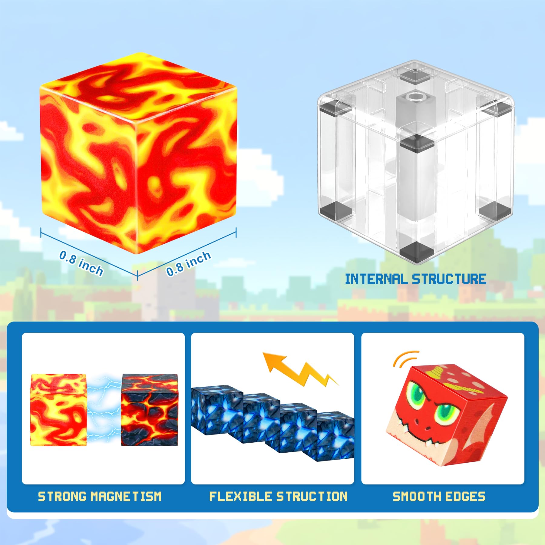 COOLJOYA Costruzioni Magnetiche per Bambini, 150Pezzi Costruzioni Magnetiche per Bambini 3 Anni, Giocattoli Sensoriali STEM Giocattoli da Costruzione 3 4 5 6 7 8 Anni riponibili